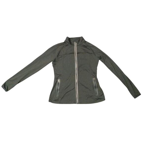 Fabletics Kimmy Performance Jacket In Everglade Size Medium Full Zip Work Out B - Picture 4 of 10